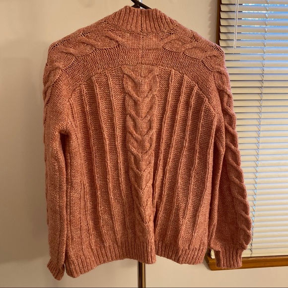 Madewell Bubble-Sleeve Cableknit Cardigan Sweater - Picture 6 of 7